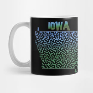 Iowa State Outline Maze & Labyrinth Mug